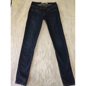 Hollister California 0R 24W 29L Stretch Blue Jeans Women's Dark Wash